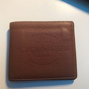 Coach Tan Leather Card Holder